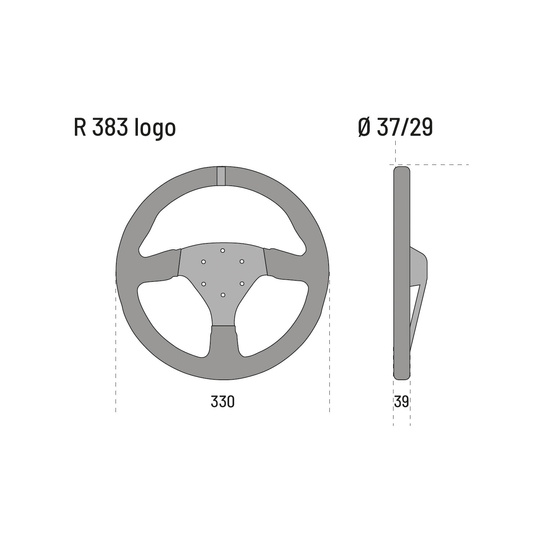 Kierownica Sparco R383 Logo