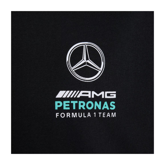 Koszulka t-shirt dziecięca DNA Logo Mercedes AMG F1 2026 czarna