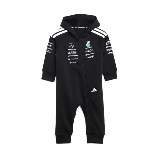 Kombinezon niemowlęcy Team Mercedes AMG F1 2026 czarny