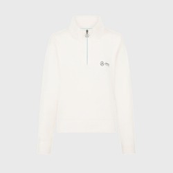 Bluza damska 1/4 Zip Relaxed Fit Off-White Mercedes AMG F1 2024