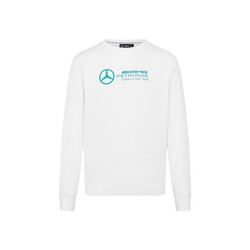 Bluza męska Crew Neck White Mercedes AMG F1 2024