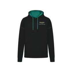 Bluza męska Logo Black Hoody Aston Martin F1