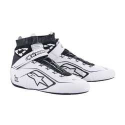 Buty Alpinestars TECH 1-Z V2 biało-czarne (FIA)