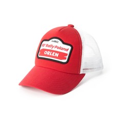 Czapka baseballowa Trucker czerwona Rally Poland WRC 2024