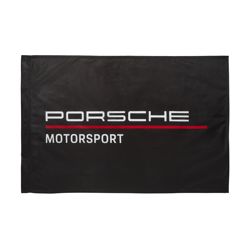Flaga Team czarna Porsche Motorsport