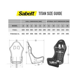 Fotel Sabelt TITAN XL (homologacja FIA)