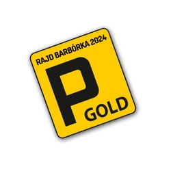 Nalepka parkingowa VIP Parking GOLD Rajd Barbórka 2024