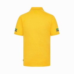 Polo męskie Stripe żółte Ayrton Senna F1 2024