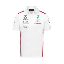 Polo męskie Team białe Mercedes AMG F1 