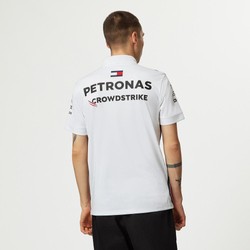 Polo męskie Team białe Mercedes AMG F1 