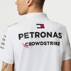 Polo męskie Team białe Mercedes AMG F1 