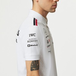 Polo męskie Team białe Mercedes AMG F1 