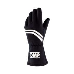 Rękawice OMP DIJON MY21 czarne (homologacja FIA)