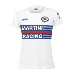 T-shirt damski Sparco Martini Racing biały