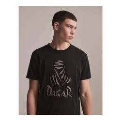 T-shirt męski Dakar DKR EMBO czarny