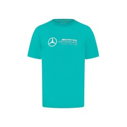 T-shirt męski Large Logo Ultra Teal Mercedes AMG F1 2024