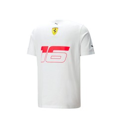 T-shirt męski Leclerc SE white Ferrari F1 