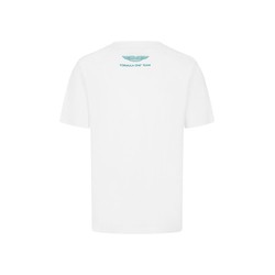 T-shirt męski Logo White Aston Martin F1 2024