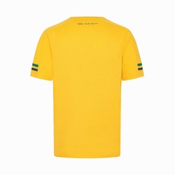 T-shirt męski Stripe żółty Ayrton Senna F1 2024