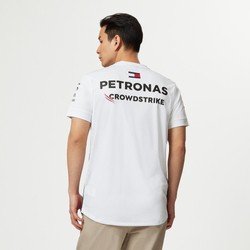 T-shirt męski Team biały Mercedes AMG F1 