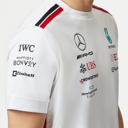 T-shirt męski Team biały Mercedes AMG F1 