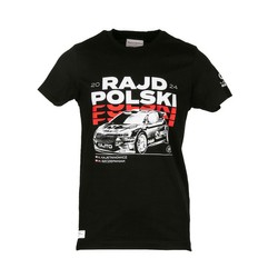 T-shirt męski czarny Rajd Polski Kajetan Kajetanowicz 2024