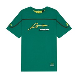 T-shirt męski zielony Band Alonso Kimoa Aston Martin F1 2024