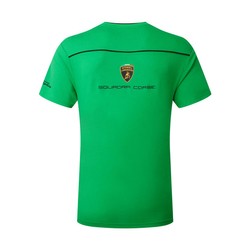 T-shirt męski zielony Squadra Corse Lamborghini 2024