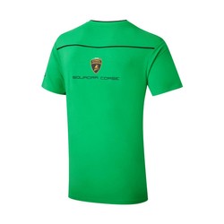 T-shirt męski zielony Squadra Corse Lamborghini 2024